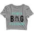 Coding Nerd Engineering CODE IS CLEAN MIND IS DIRTY Custom Printed Graphic Design Crop Top T-Shirt for Women
